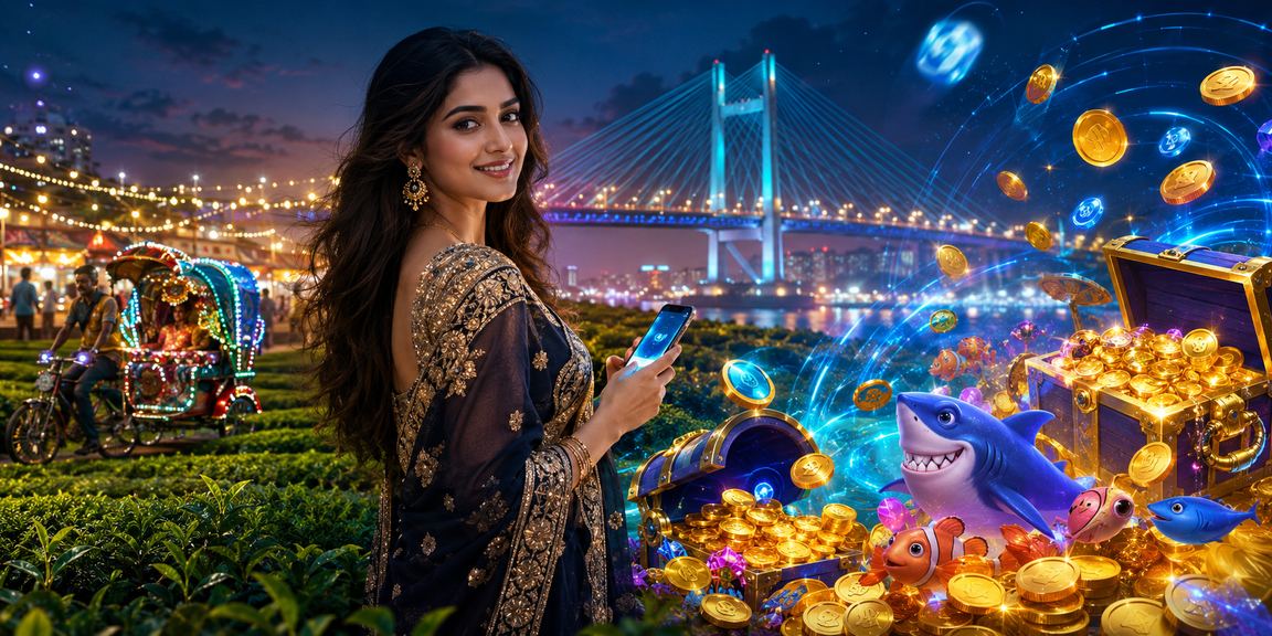 ঢাকার চা বাগানের কাছে rainbet গেমিং উপভোগ করছেন একজন খেলোয়াড়