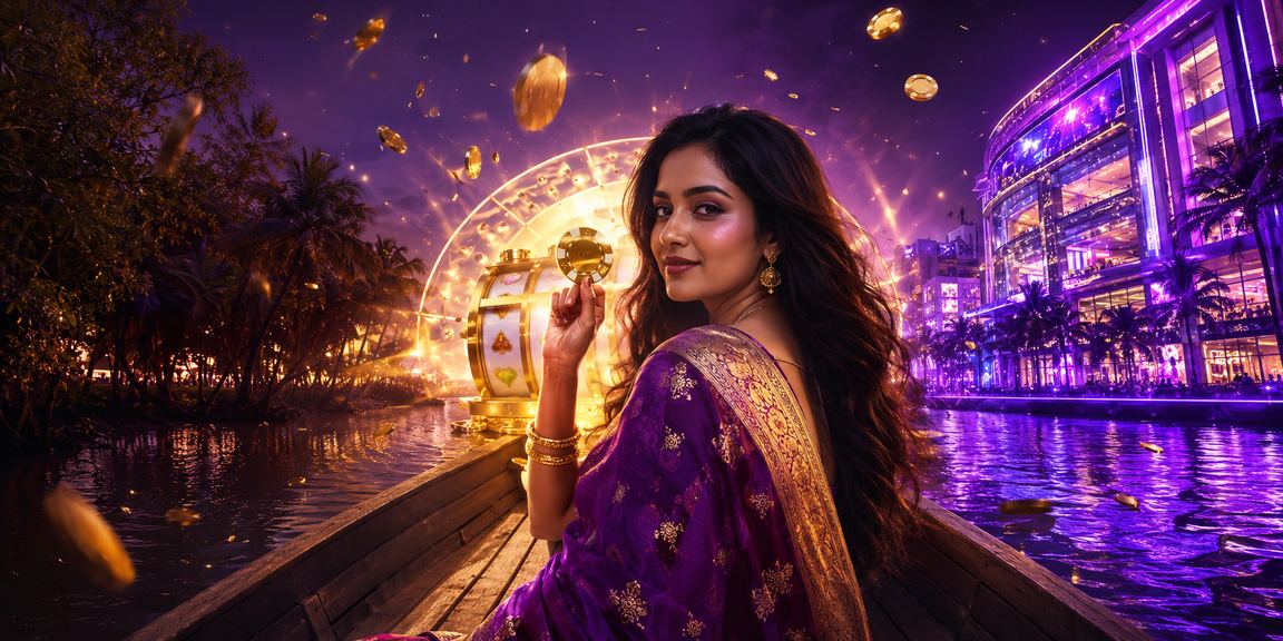 সুন্দরবনের নিওন আলোয় rainbet স্লট গেম খেলছেন একজন খেলোয়াড়